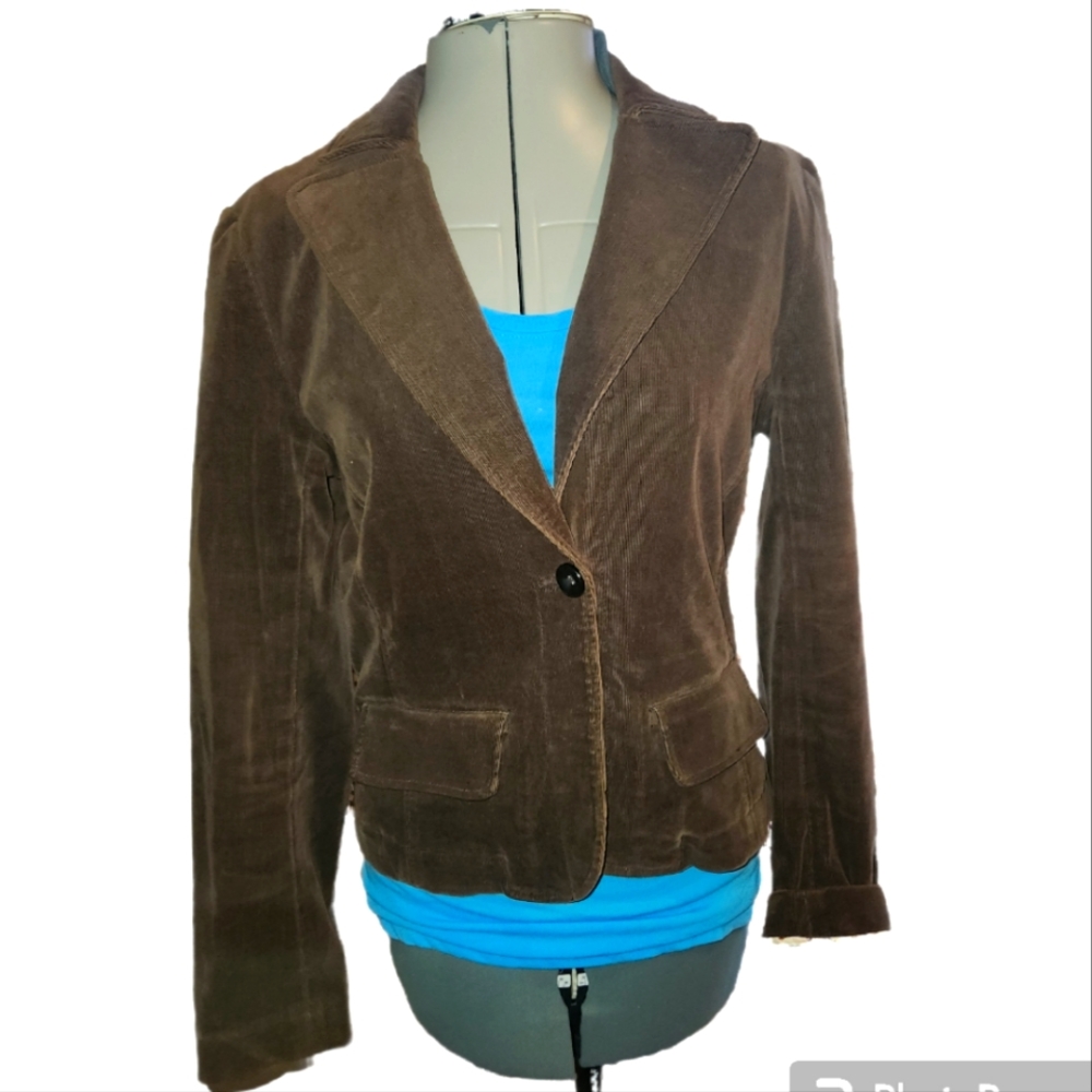 Chocolate Corduroy Blazer